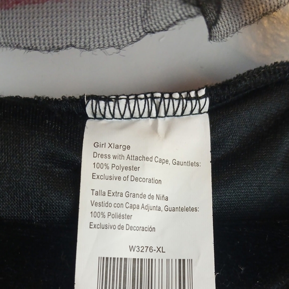 Dracula's Darling XL 14/16 Girls Halloween Costume Vampire Dress Black Tulle Set - Picture 15 of 15